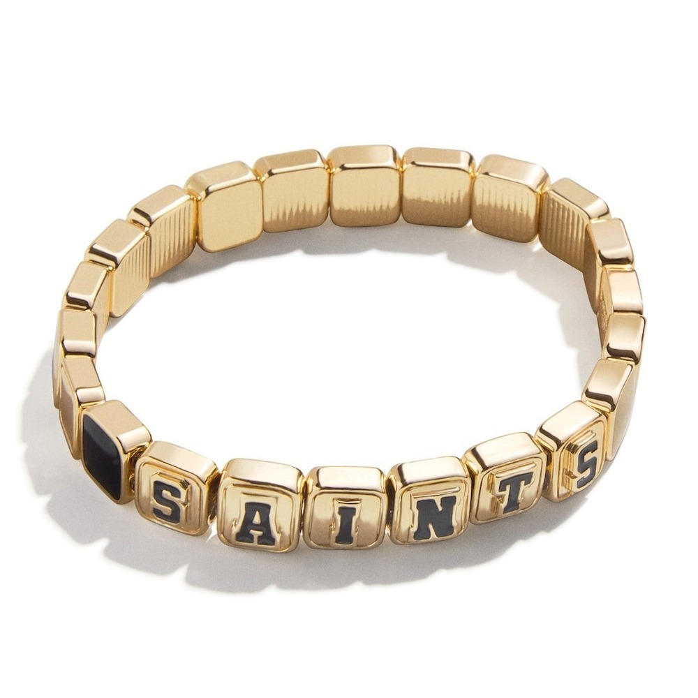 WEAR Erin Andrews x BaubleBar New Orleans Saints Tile Bracelet NWT NFL